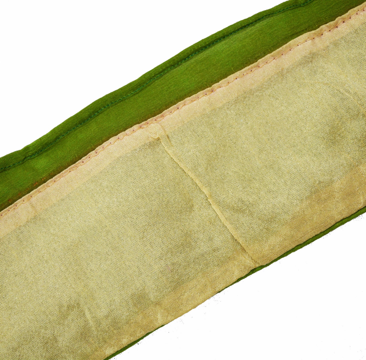 Indian Vintage Green Sari Border Hand Embroidered Indian Craft Trim Lace Sewing Sari Ribbon Recycled Sari Border Zari Gift Wrapping