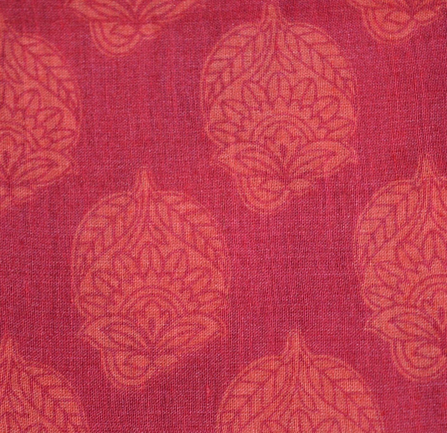 Indian Vintage Sari Pink & Peach Pure Tussar Silk Printed Saree Fabric 5yard Sewing Craft Fabric DressMaking Wrap