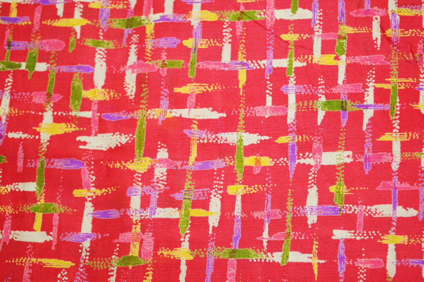 Indian Vintage Sari Red 100% Pure Silk Printed Saree Fabric 6yard Sewing Craft DressMaking Soft Floral