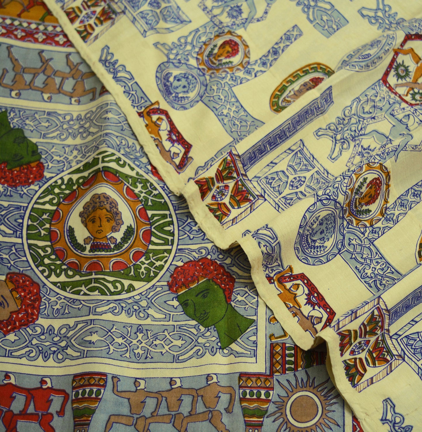 Indian Vintage Sari Ivory 100% Pure Silk Printed Saree Fabric 6yard Sewing Craft DressMaking Soft Humans
