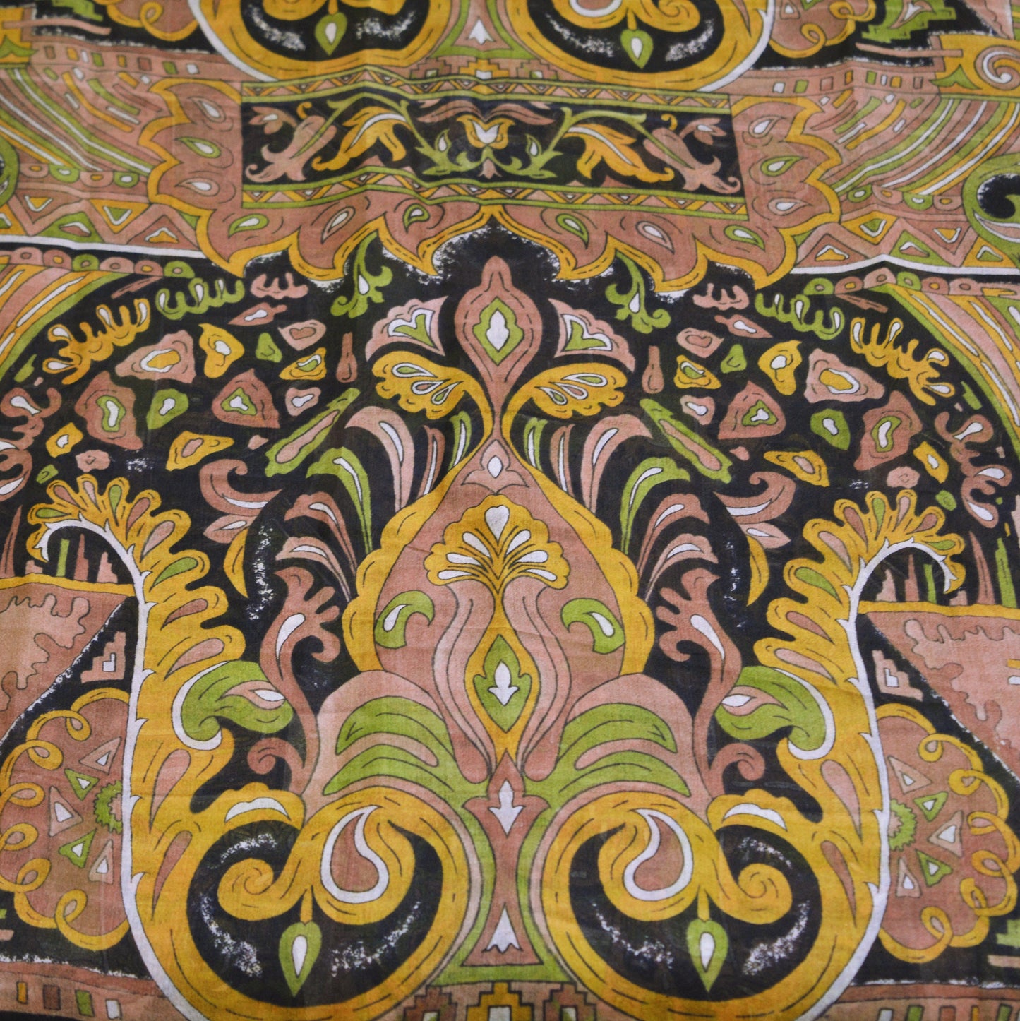Indian Vintage Sari Black 100% Pure Silk Printed Saree Fabric 5yard Sewing Craft DressMaking Soft Abstract