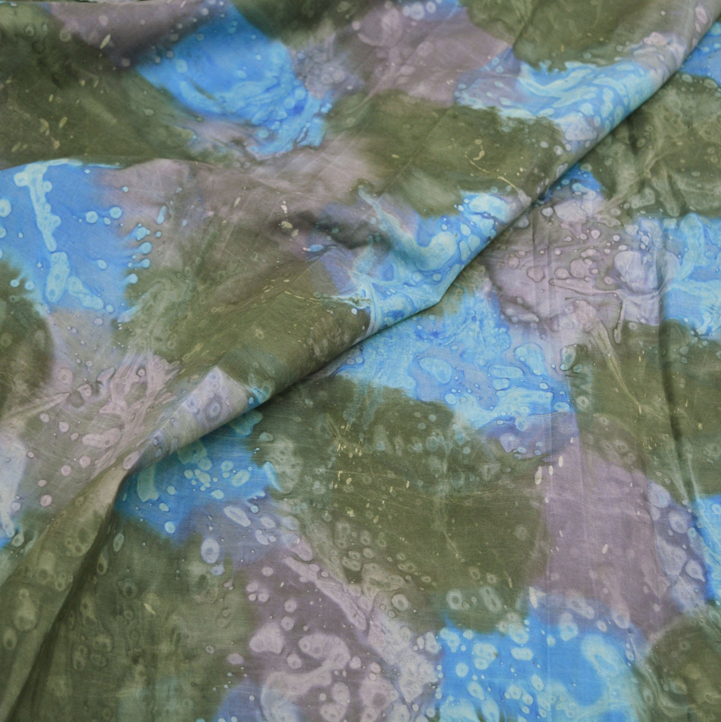Indian Vintage Sari Multi 100% Pure Silk Tie-dye Printed Saree 6yd Sewing Craft Fabric DressMaking