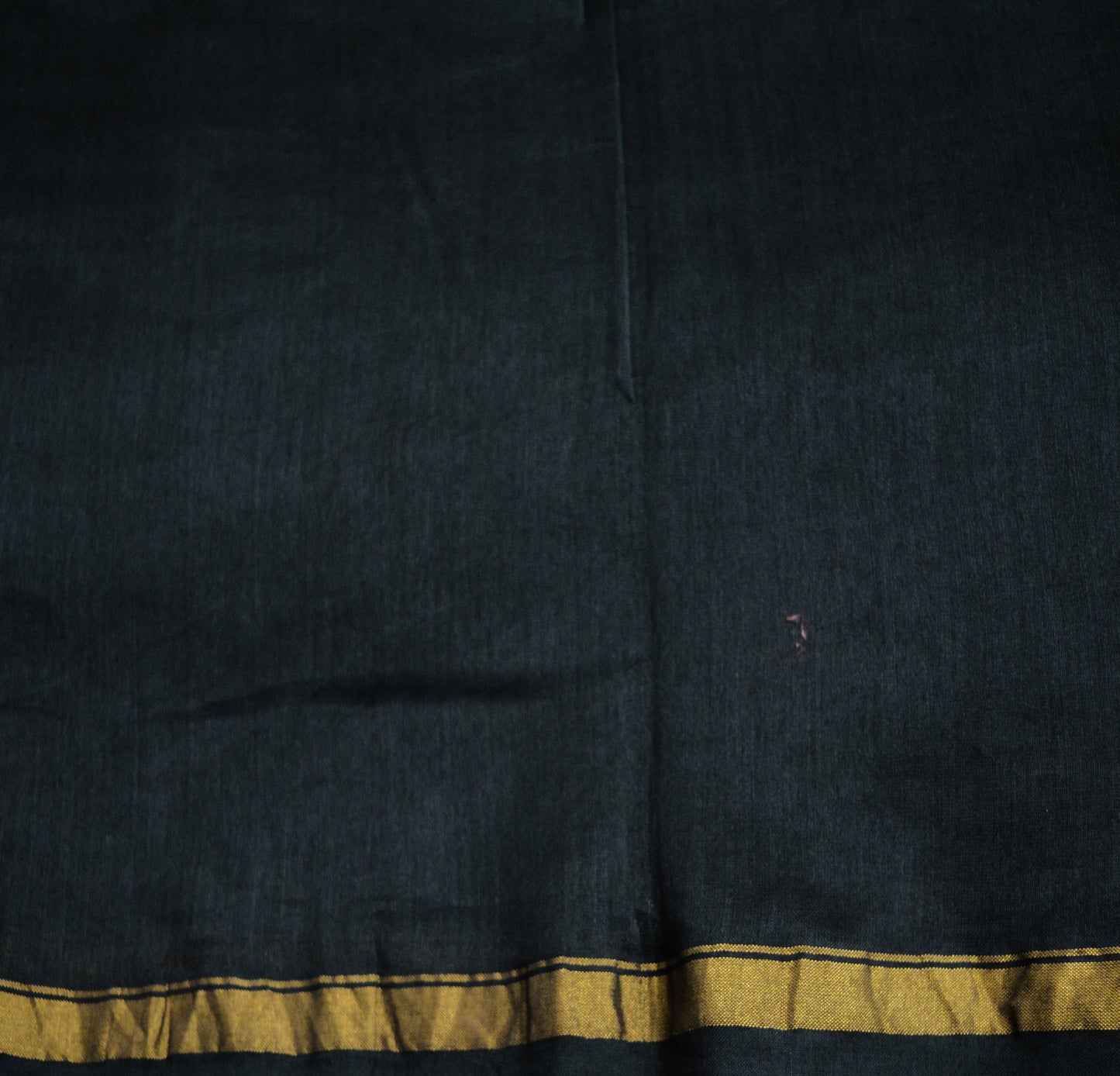 Indian Vintage Black Dupatta Long Stole Block Print Pure Chanderi Silk Indian Scarves Veil Zari