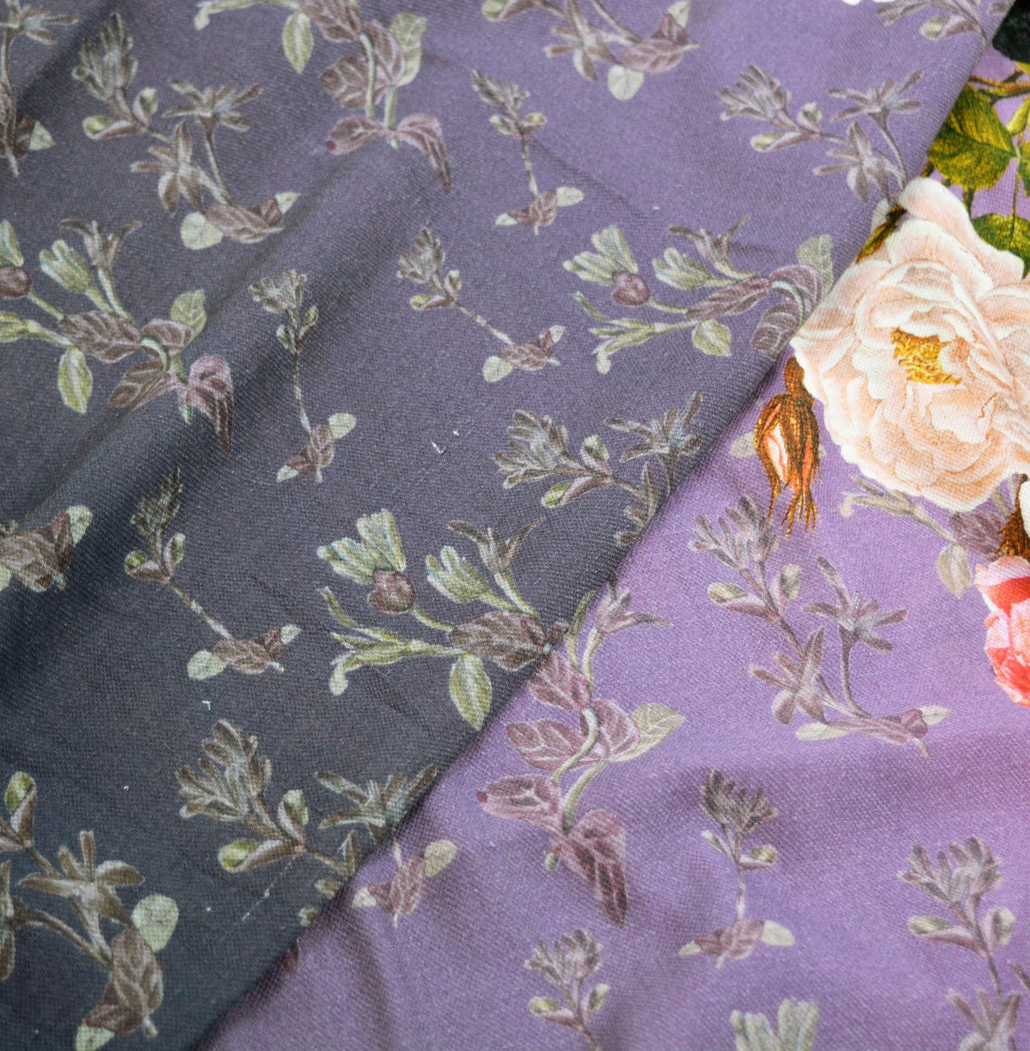 Indian Vintage Purple Long Stole Woolen Scarf Dupatta Scarves Digital Printed Sarong Wrap Fabric Veil Hijab Shawl Soft