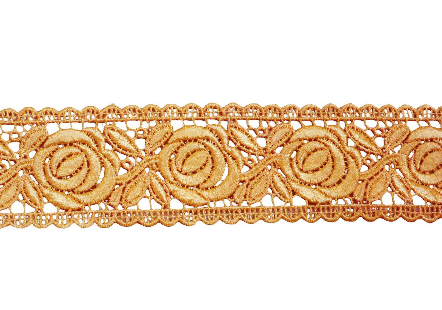 Indian Vintage Peach Saree Border Embroidered Indian Craft Trim Lace Sewing Sari Ribbon Recycled
