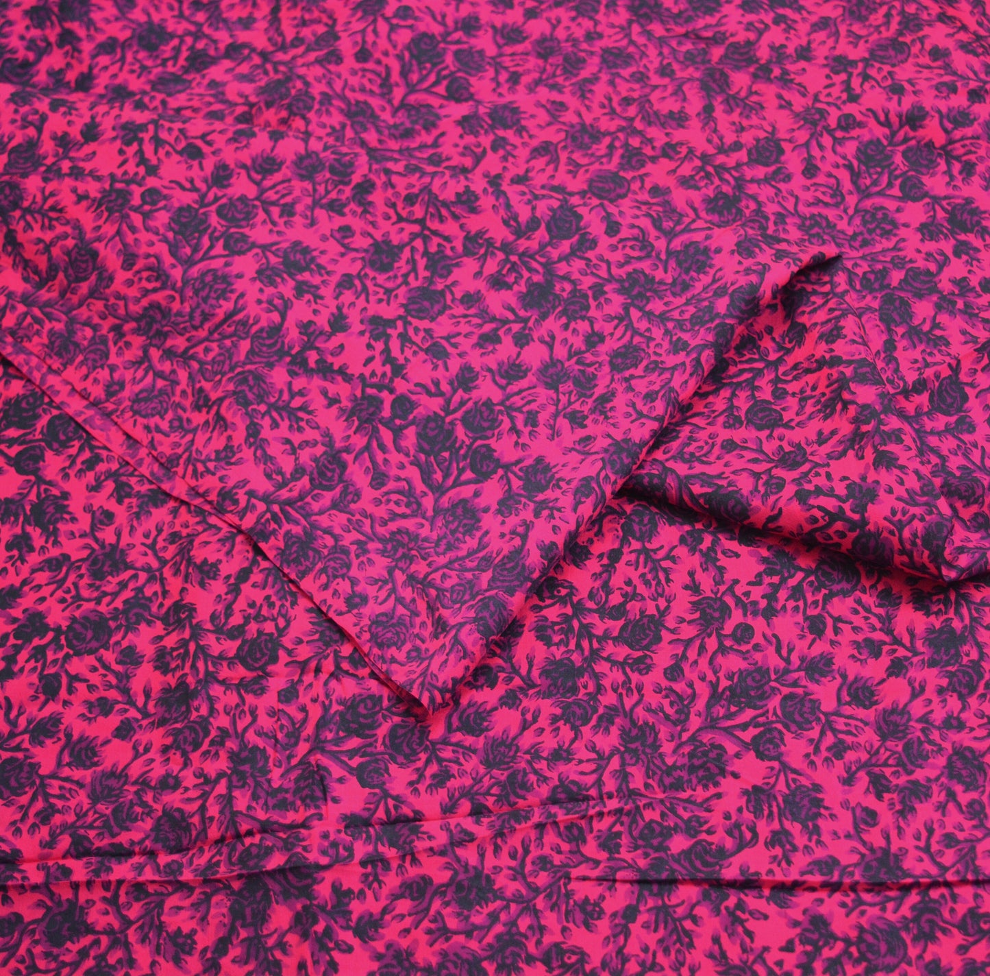 Indian Vintage Sari Pink Pure Silk Printed Saree Fabric 5yard Sewing Craft Fabric DressMaking Soft Wrap Floral