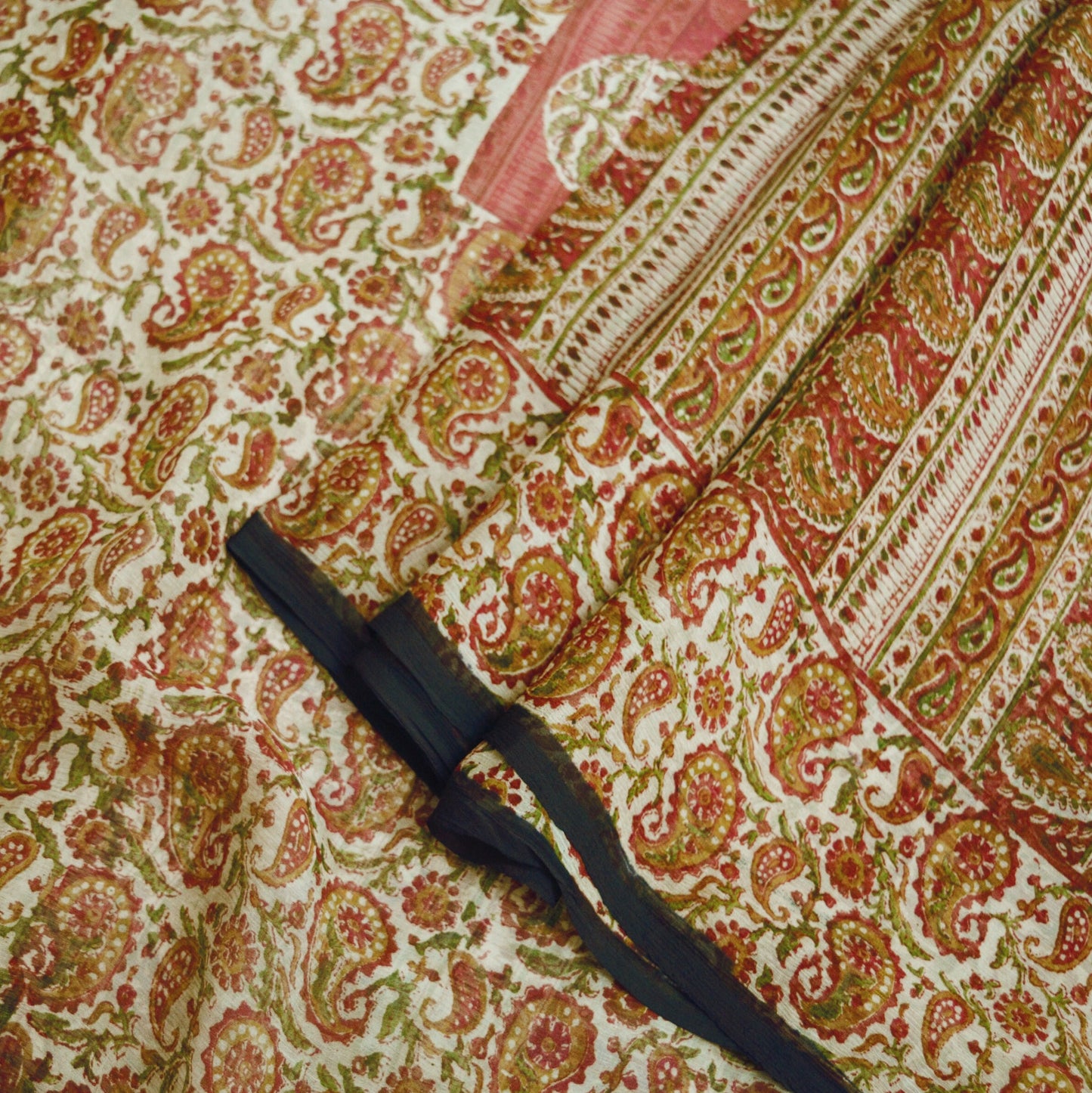 Women Vintage Sari Beige Pure Chiffon Silk Printed Saree Craft Fabric Sewing 6Yard Soft Light Sari Dress Making Floral