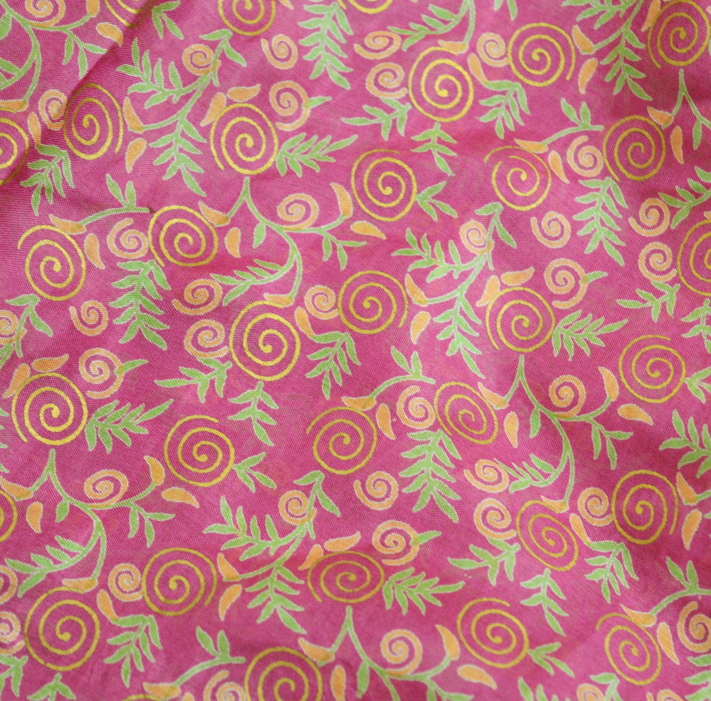 Indian Vintage Sari Pink 100% Pure Silk Painted/Printed Sarees Fabric 5yard Sewing Craft Fabric DressMaking Soft Wrap