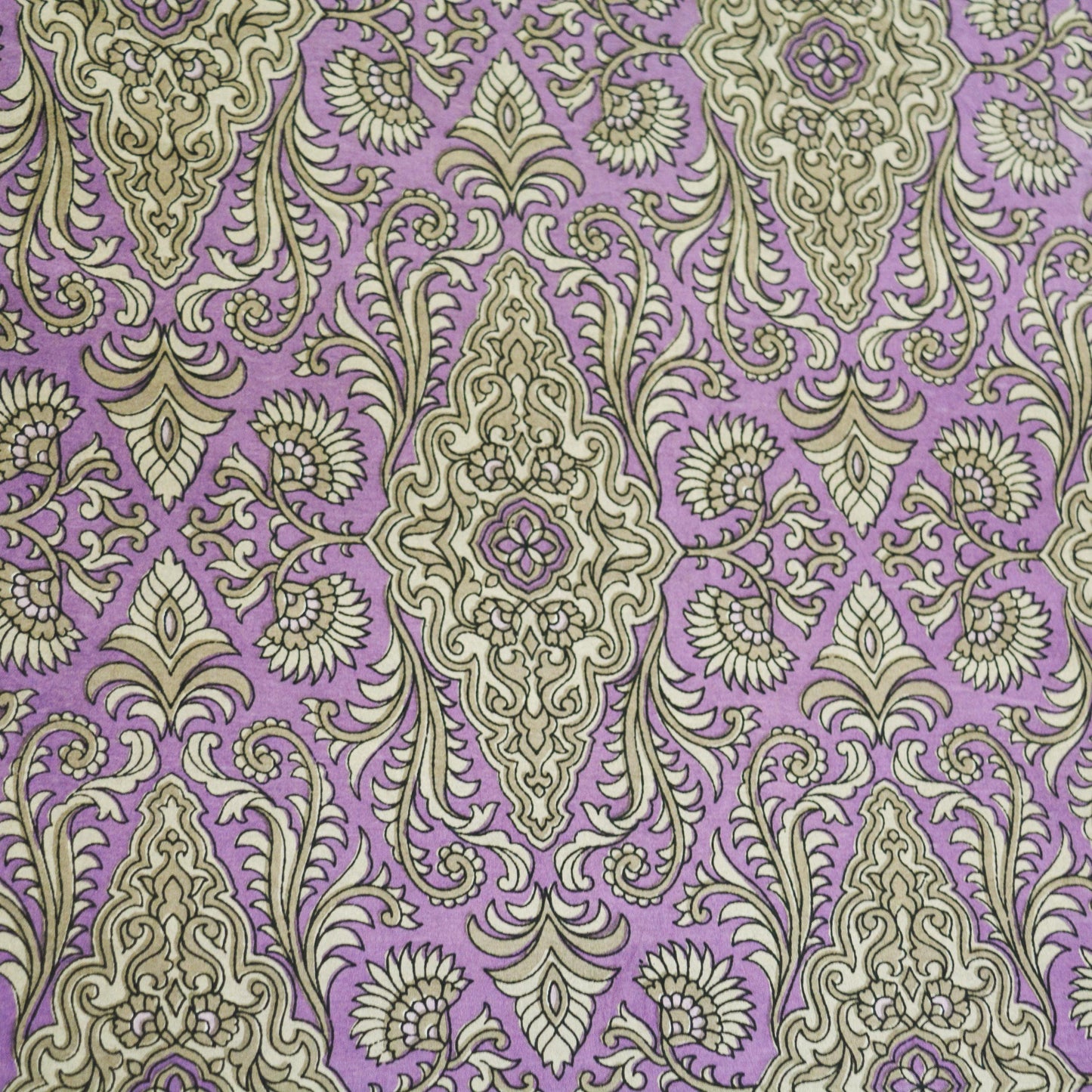 Indian Vintage Sari Purple 100% Pure Silk Printed Saree Fabric 5yd Sewing Craft Fabric DressMaking Soft Wrap Floral