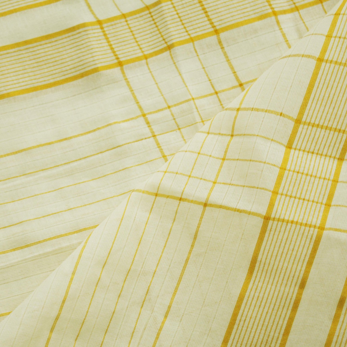 Indian Vintage off-White Dupatta Long Stole Woven Pure Cotton Indian Scarves Veil Golden Zari Soft Fringes