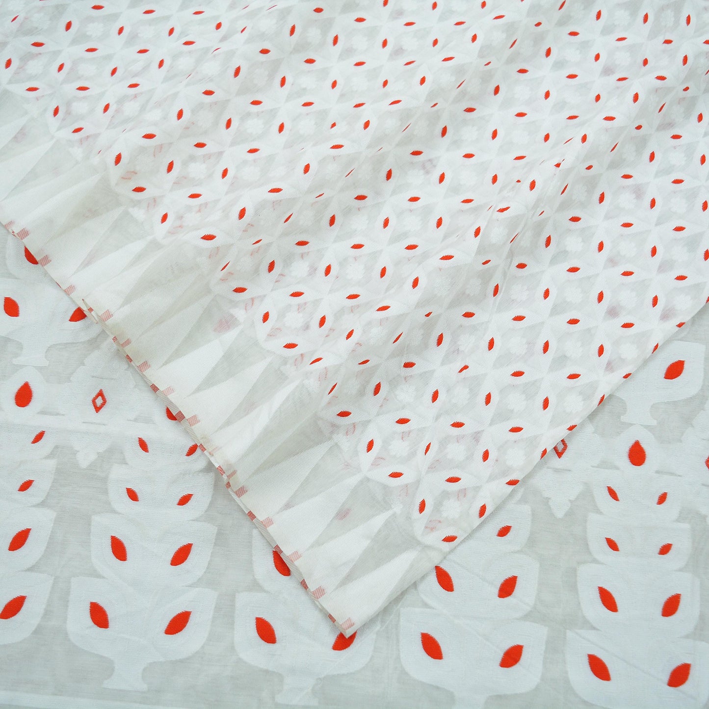 Indian Vintage Sari White Organza Woven Saree Craft Fabric 5Yd Sewing Ethnic Floral Dress Making Upcycle Quitting Crafting Bollywood sarees