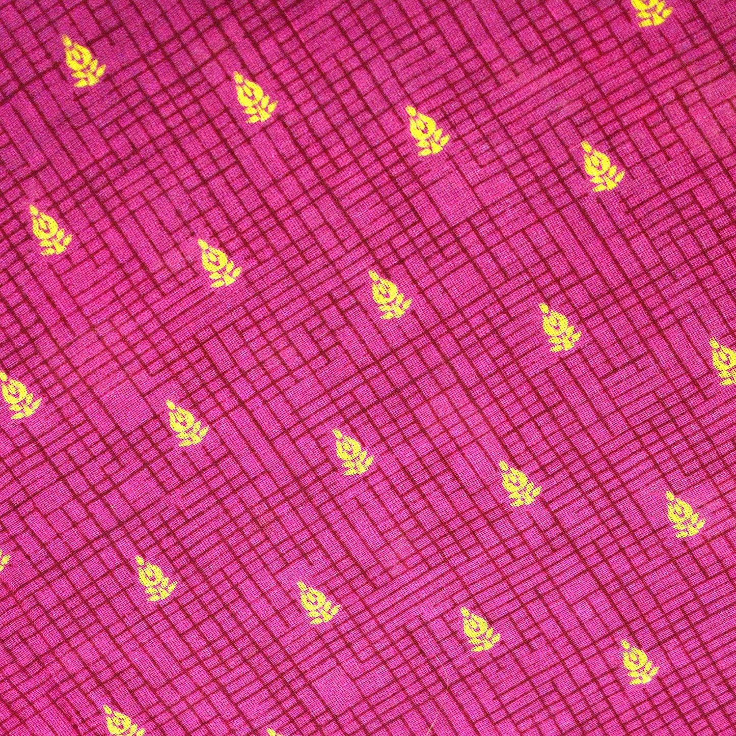 Indian Vintage Sari Gray & Pink Printed Blend Cotton Saree Craft Soft Fabric 5Yard Sewing Sarong Wrap Boho Paisley