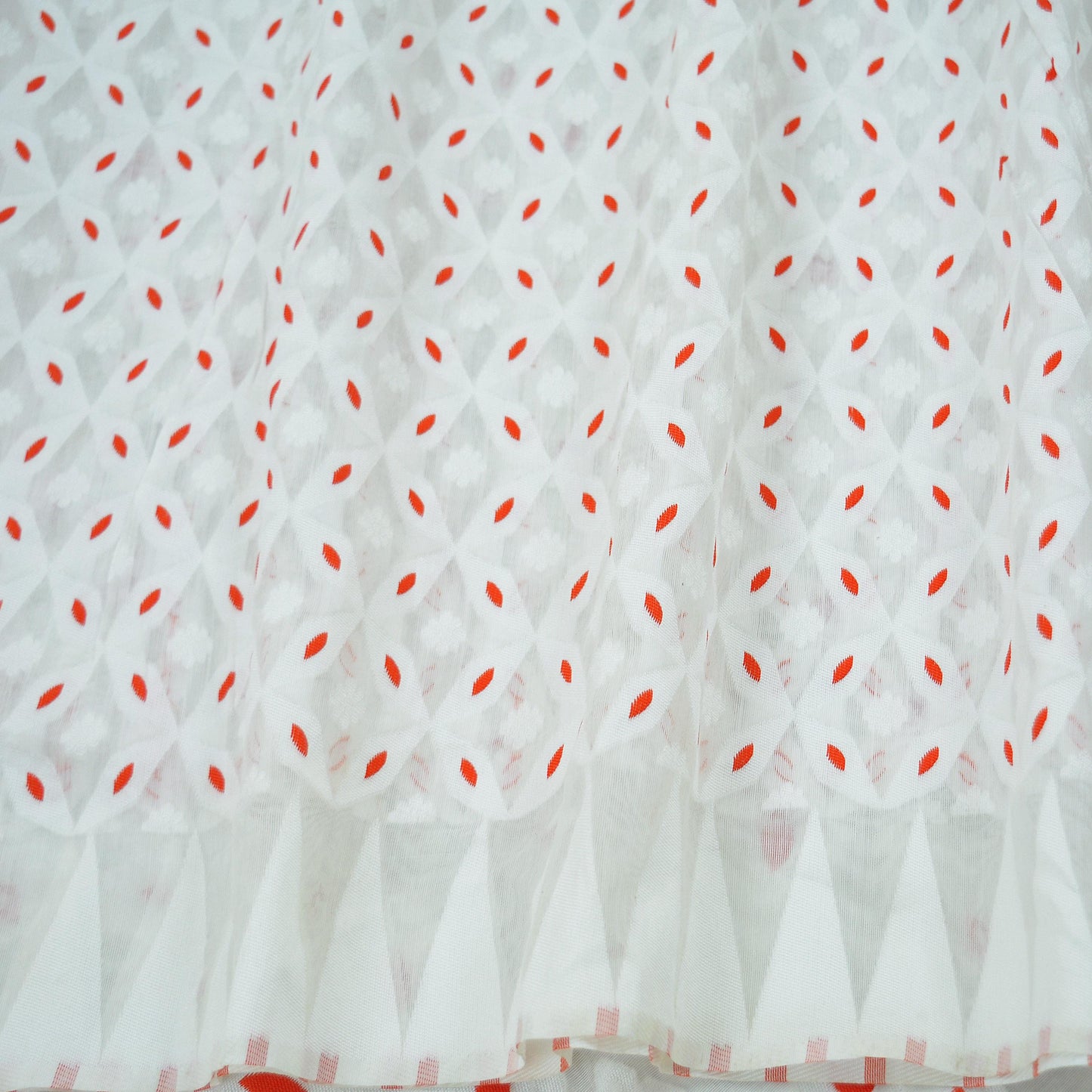 Indian Vintage Sari White Organza Woven Saree Craft Fabric 5Yd Sewing Ethnic Floral Dress Making Upcycle Quitting Crafting Bollywood sarees