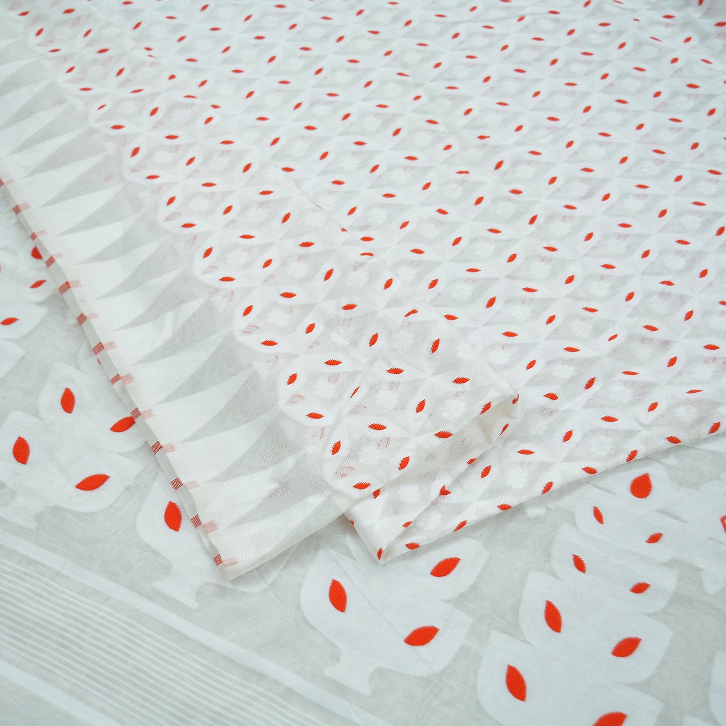 Indian Vintage Sari White Organza Woven Saree Craft Fabric 5Yd Sewing Ethnic Floral Dress Making Upcycle Quitting Crafting Bollywood sarees