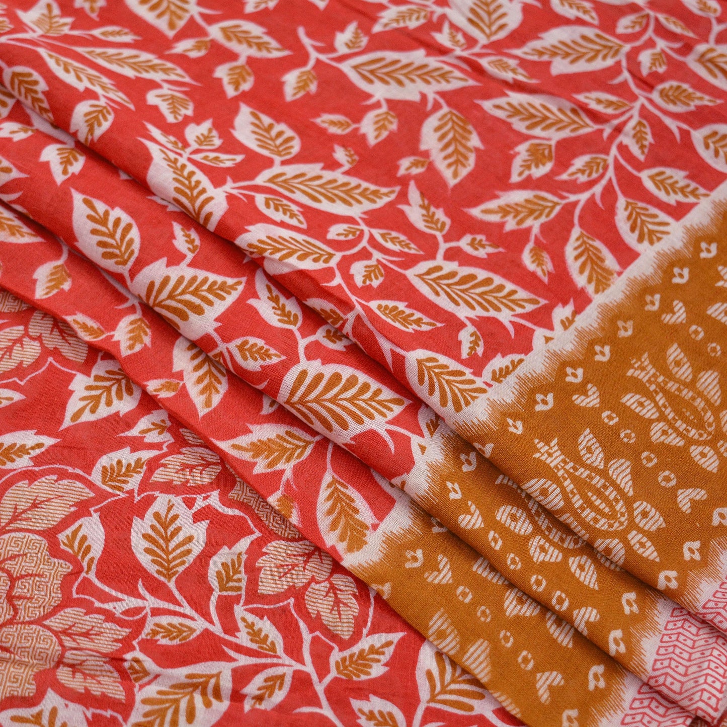 Indian Vintage Sari Pink Printed Blend Cotton Sarees Craft Fabric 5Yd Soft Sewing Sarong Wrap Boho Floral Upcycle Quilting Crafting Used