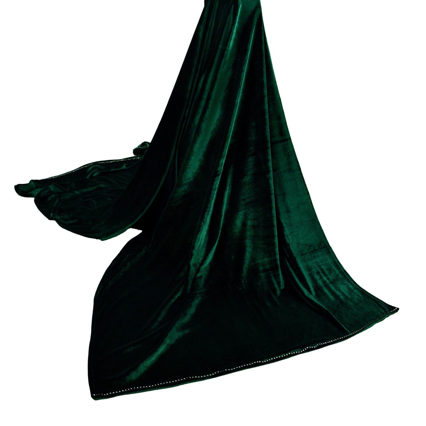 Indian Vintage Dupatta Bottle green Long Stole velvet Scarves Veil Hijab Wrap Scarf Boho For her For women's Bollywood stole