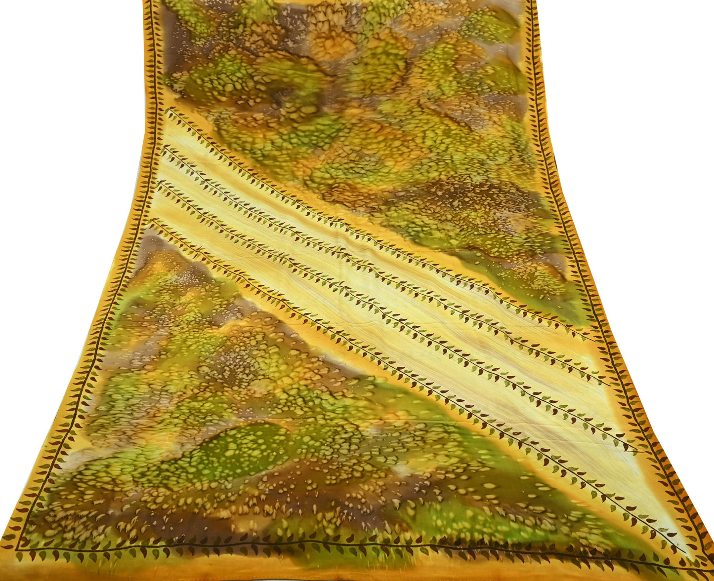 Indian Vintage Multi Saree Pure Crepe Silk Printed Sari Craft Fabric 5yd Sewing Floral Soft Wrap Crafting Quilting Dress making Upcycle