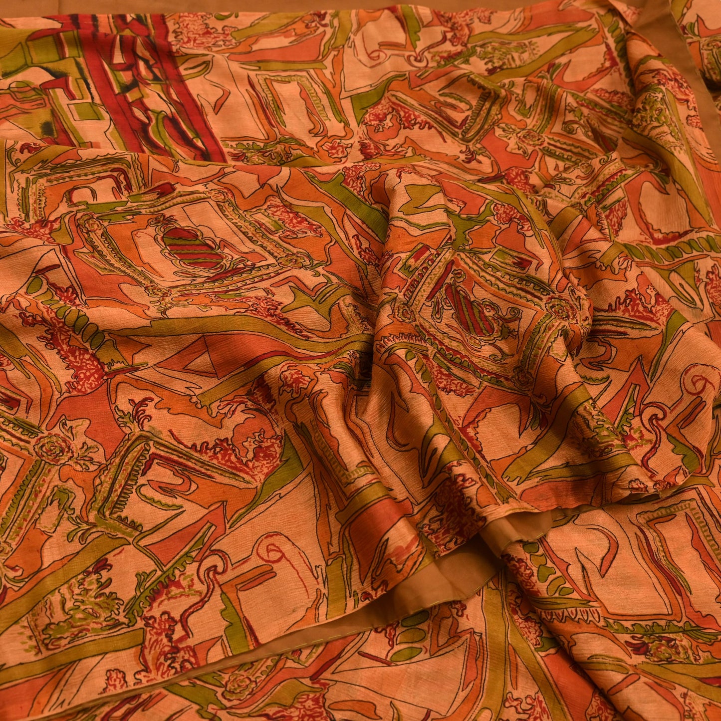 Indian Vintage Multi Saree 100% Pure Silk Printed Sari Craft Fabric 6yd Sewing Dress Making Soft Floral Crafting Quilting Upcycle