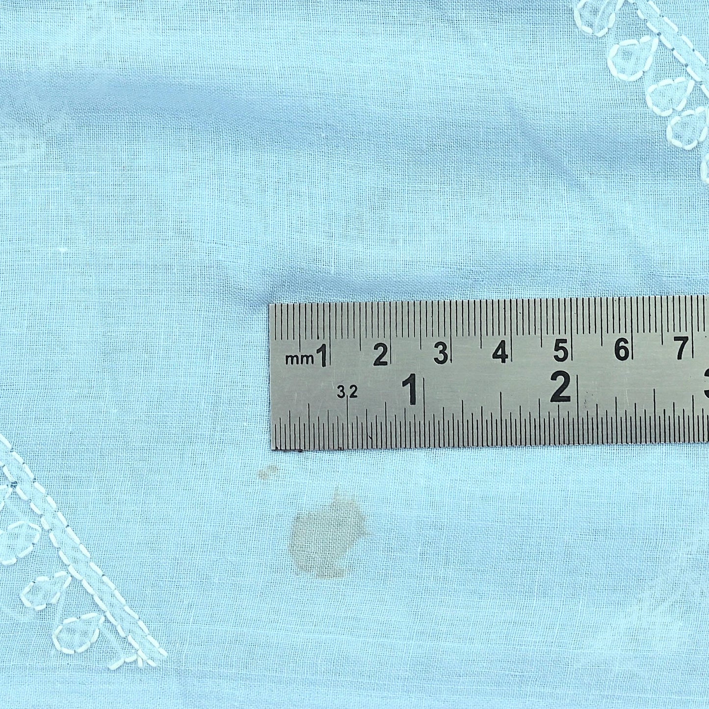 Indian Vintage Blue Dupatta Long Stole Pure Cotton Handmade Chikankari Scarves Veil Scarf Wrap Hippie Boho Soft