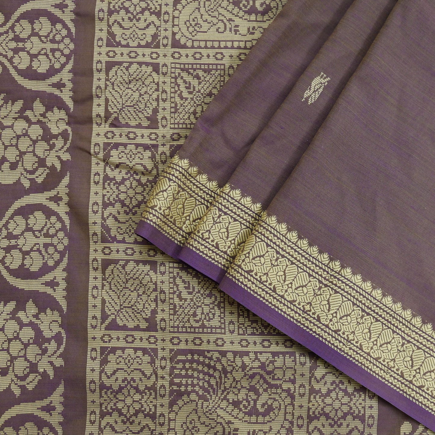 Indian Vintage Sari Purple Pure Cotton Hand Woven Sarees Craft Fabric 5yd Ethnic Floral Crafting Upcycle Quilting Dress Making Quilting