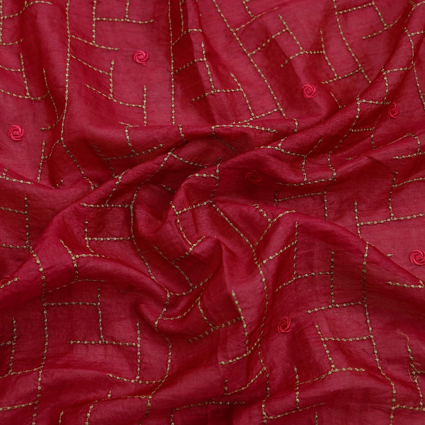 Indian Vintage Pink Dupatta Pure silk Long Stole Hand Embroidered Scarves Floral Design Stole Veil Wrap
