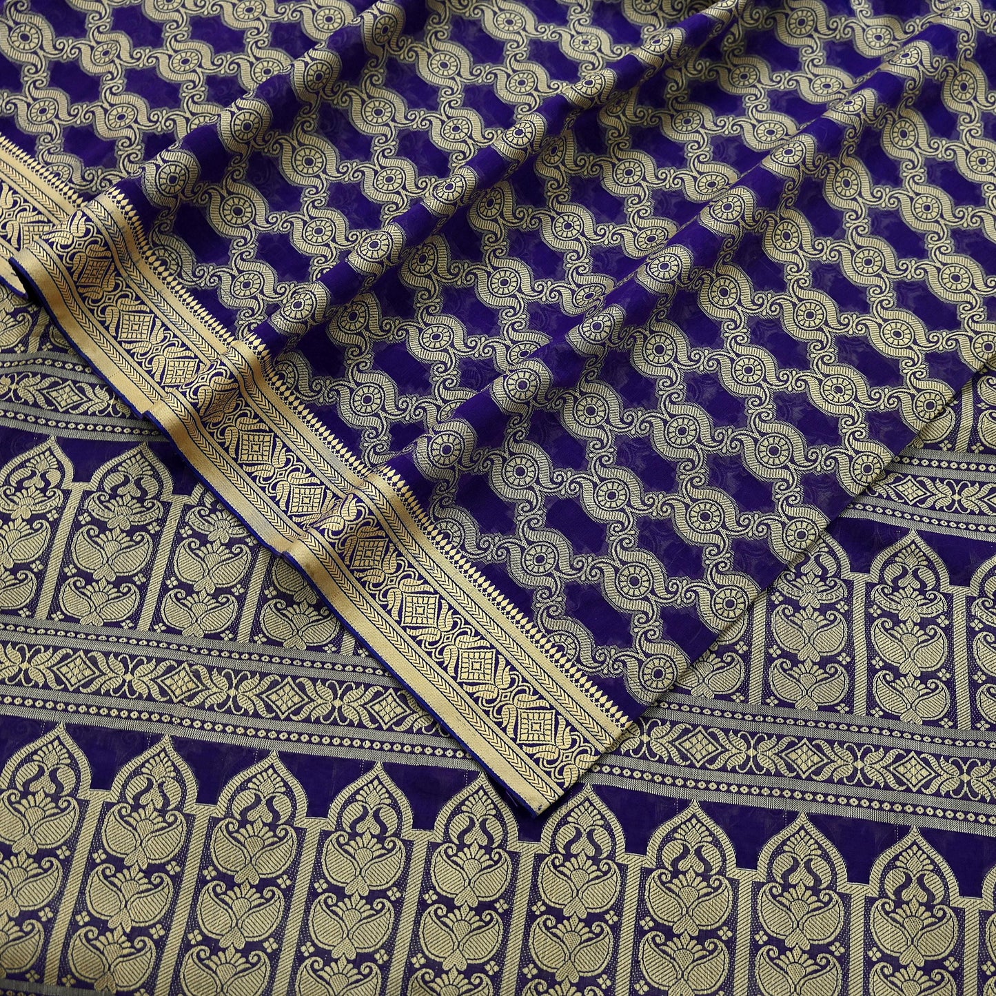 Indian Vintage Sari Purple Pure Cotton Hand Woven Sarees Craft Fabric 6yd Ethnic Floral Crafting Upcycle Quilting Dress Making Quilting