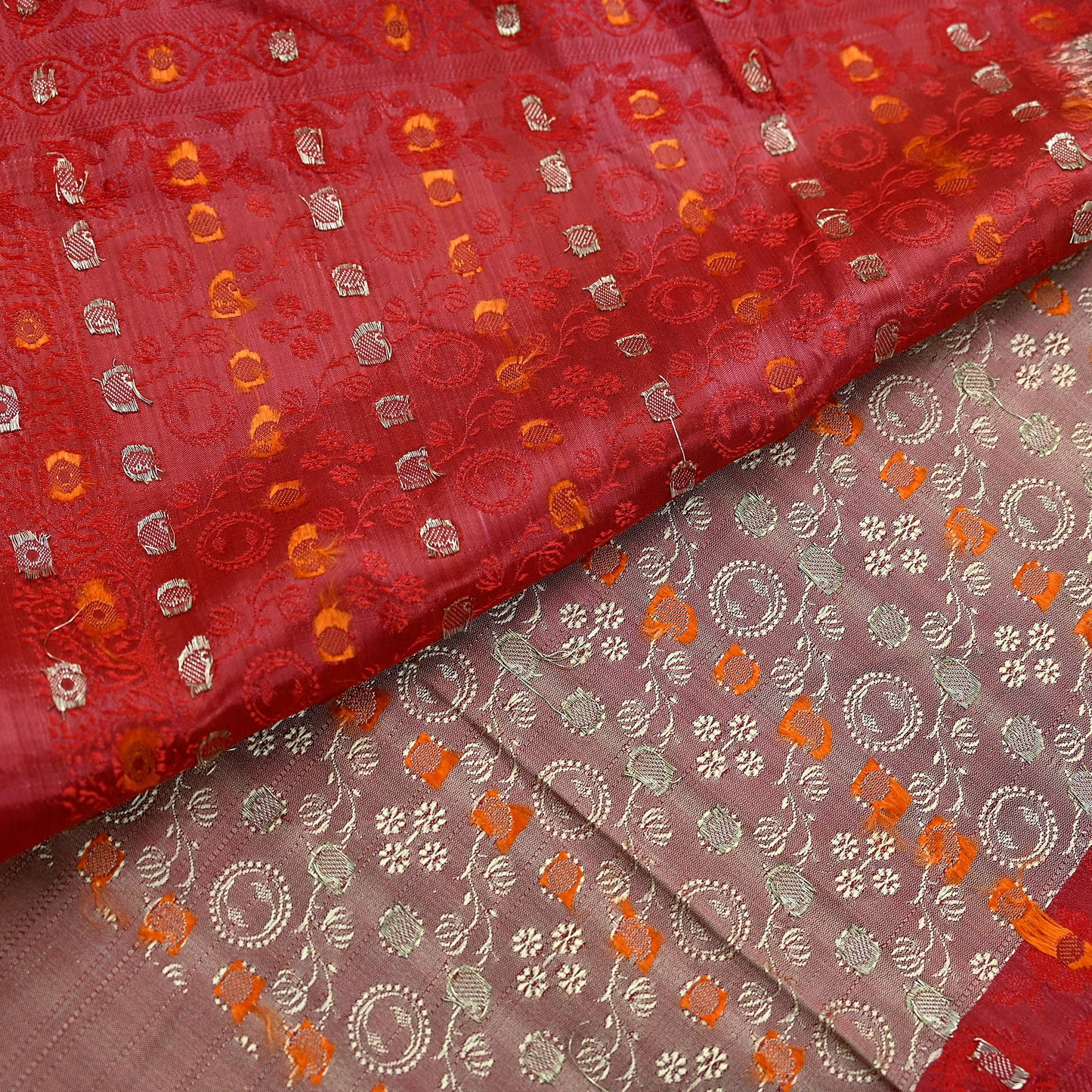 Indian Vintage Sari Heavy Wedding Pure Satin Silk Woven Banarasi Tanchoi Saree 5Yd Ethnic Craft Fabric Upcycle Bridal Heavy Sarees