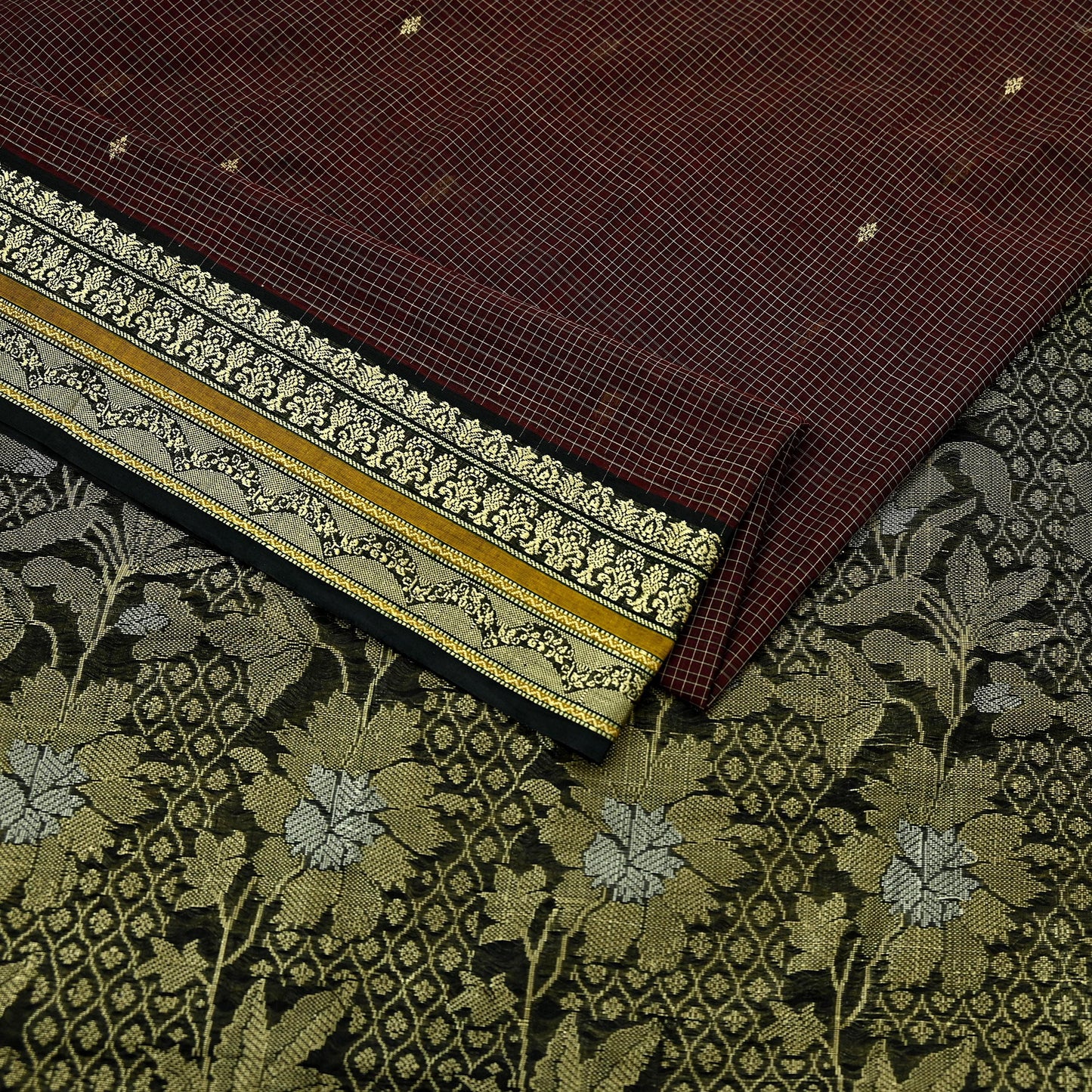 Indian Vintage Sari Pure Cotton Hand Woven Sarees Craft Fabric 5yd Ethnic Floral Crafting Upcycle Quilting Dress Making Quilting