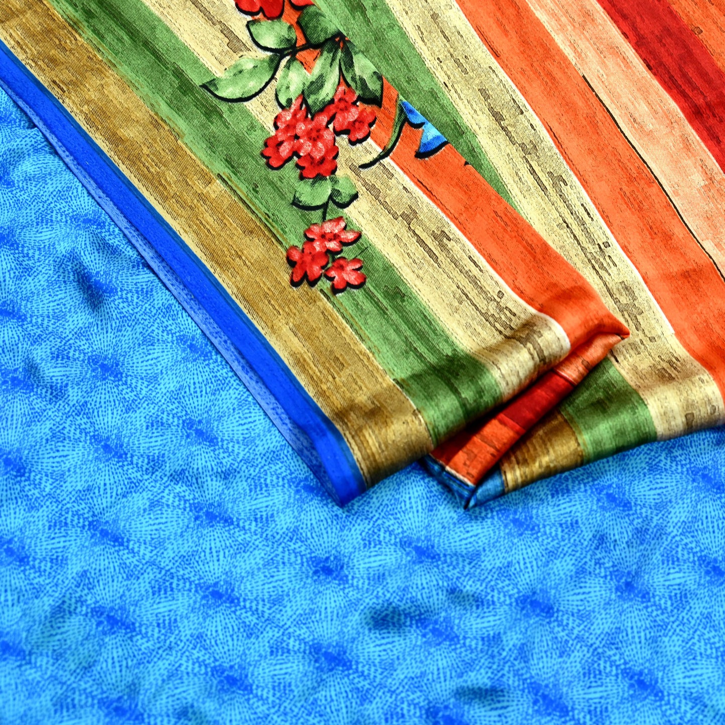 Indian Vintage Saree Multi Satin Printed Sari 5yd Sewing Floral Soft Craft Fabric Dressmaking For Crafting Quilting Upcycle