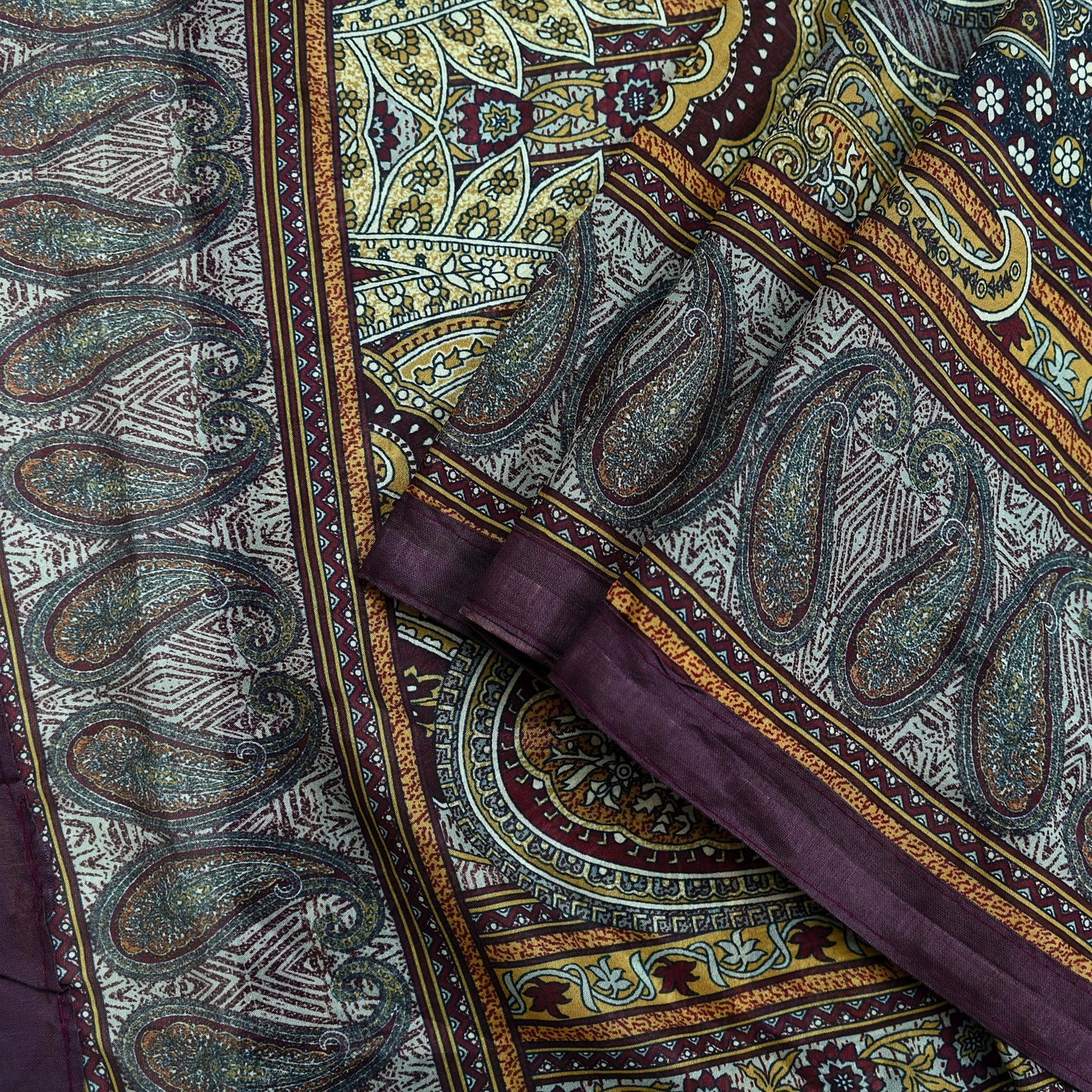 Women Indian Vintage Dupatta Long Stole Pure silk Digital Printed Dupatta Veil Scarves soft Boho Wrap Dressmaking Floral