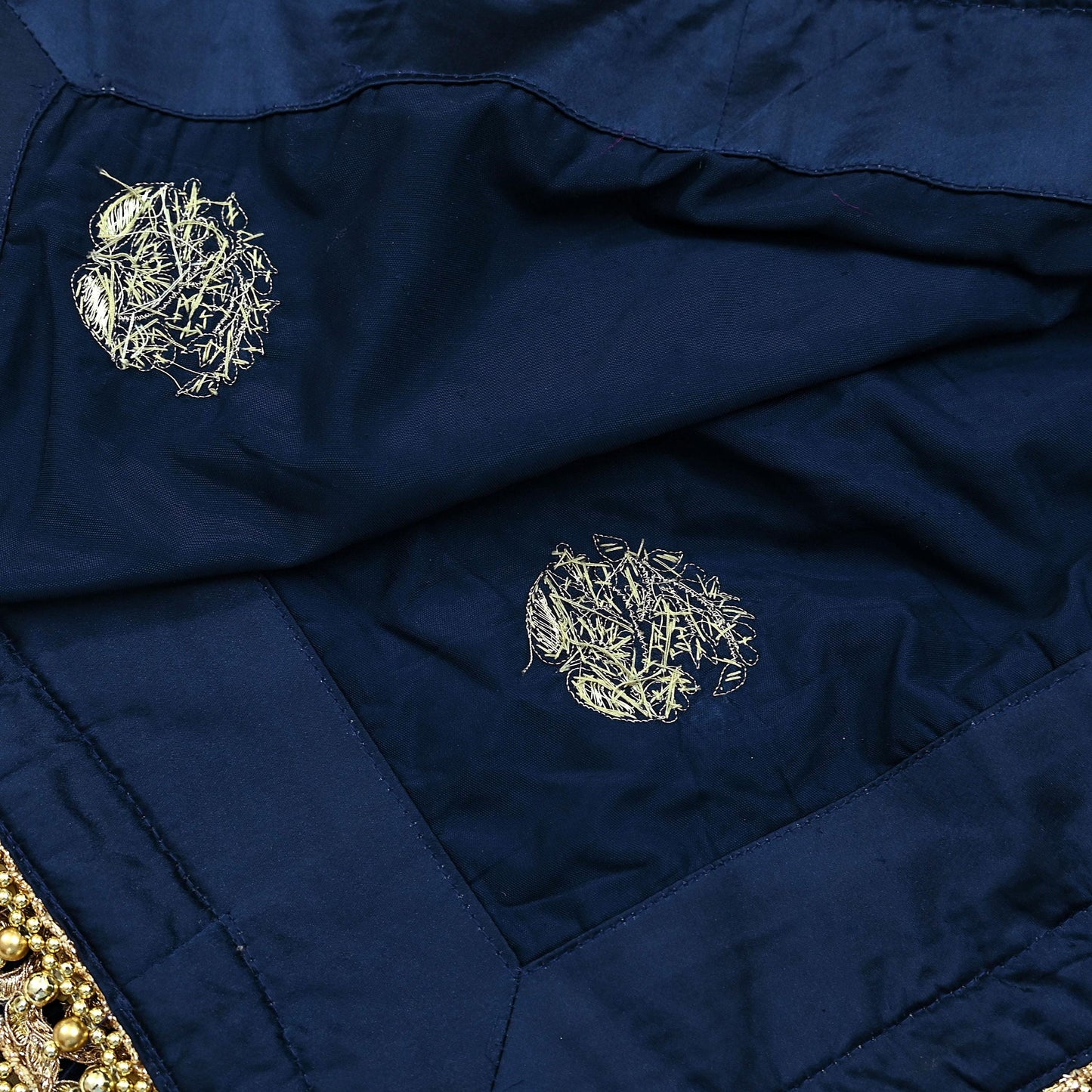 Indian Vintage Heavy Wedding Blue Dupatta Velvet Long Stole Hand Embroidered Scarves Zari Hijab Veil Wrap Bridal Dupatta Paisley
