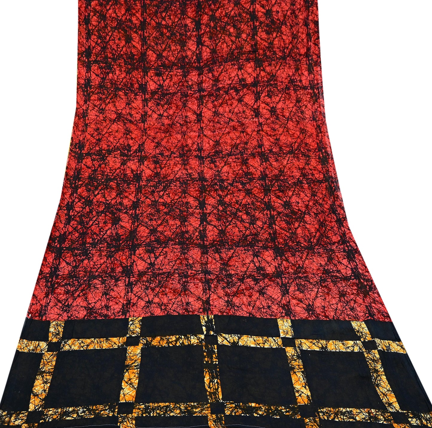 Indian Vintage Sari Multi Batik Printed Pure Cotton Saree Craft Fabric 5Yd Sewing Soft Sarong Wrap Boho Dress Making Quilting