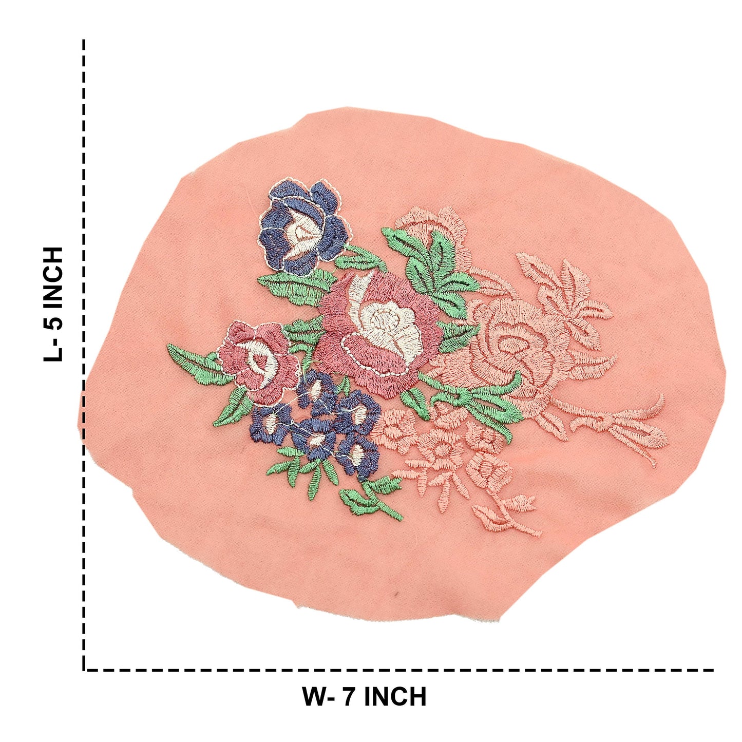 Indian Vintage 2 Pcs Rare Appliques Peach Georgette Applique VERY OLD ANTIQUE Vintage Embroidered Snippets Remnants Craft Journals Peacock