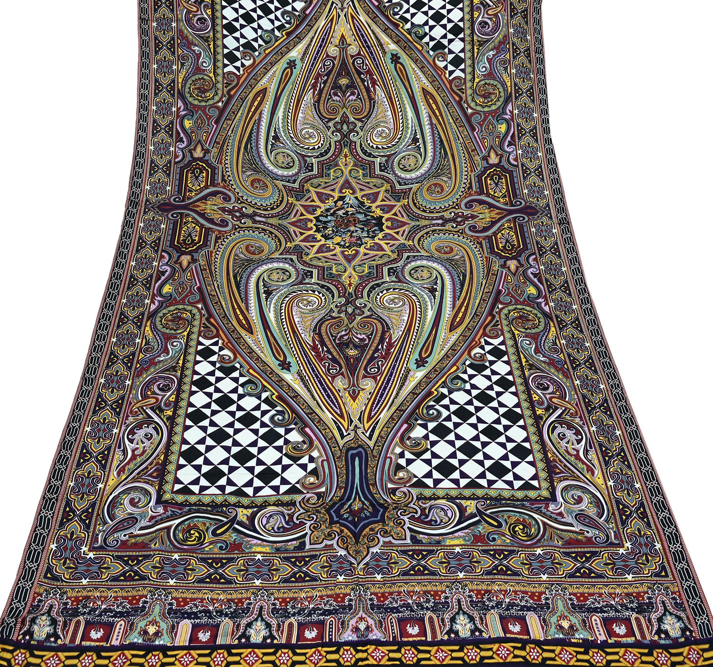 Women Indian Vintage Dupatta Long Stole Pure silk Digital Printed Dupatta Veil Scarves soft Boho Wrap Dressmaking Floral