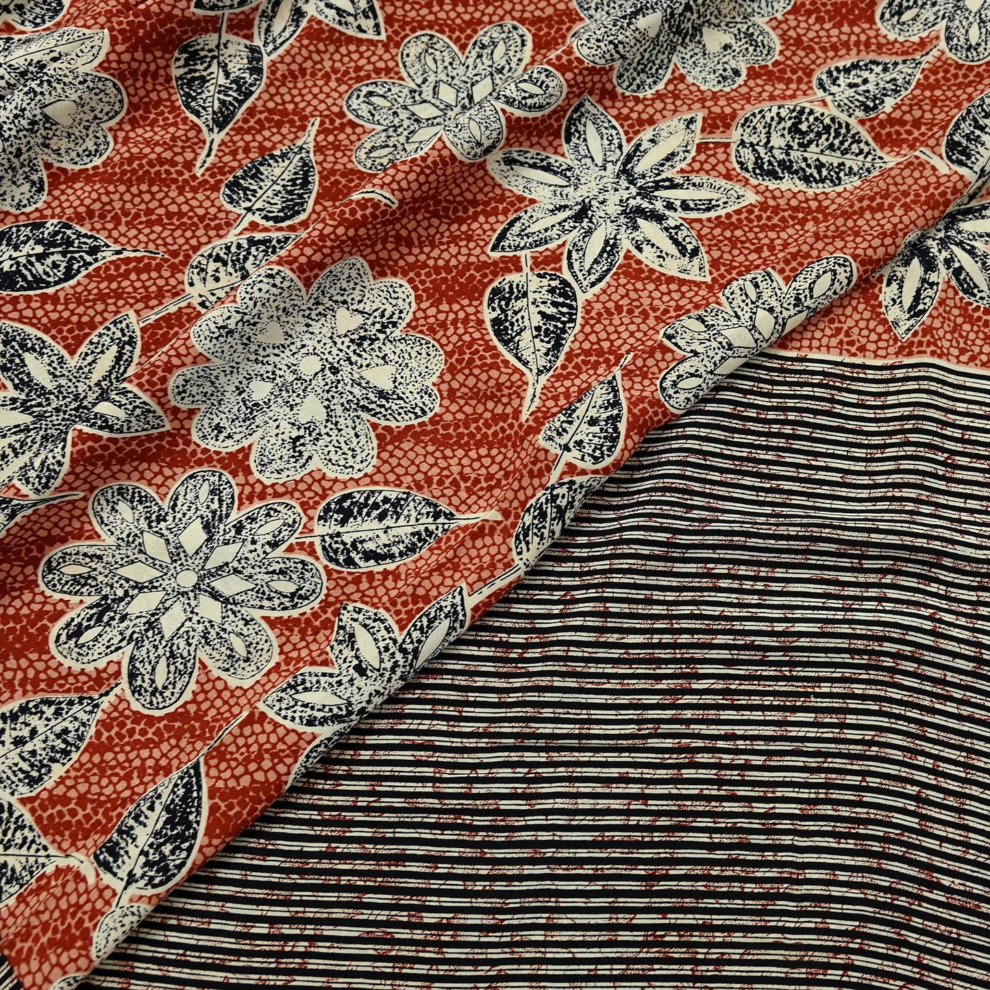 Indian Vintage Brown & Black Saree Pure Crepe Silk Printed Sari 5yd Sewing Floral Soft Craft Fabric Wrap Dress Making Crafting Quilting