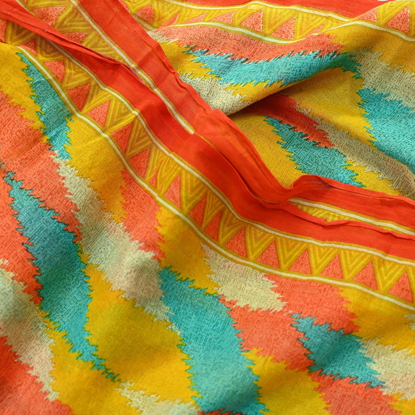 Indian Vintage Multi Saree Printed 100% Pure Cotton Sari Craft Fabric Soft 5Yd Sewing Sarong Wrap Boho Dress Making Quilting Crafting
