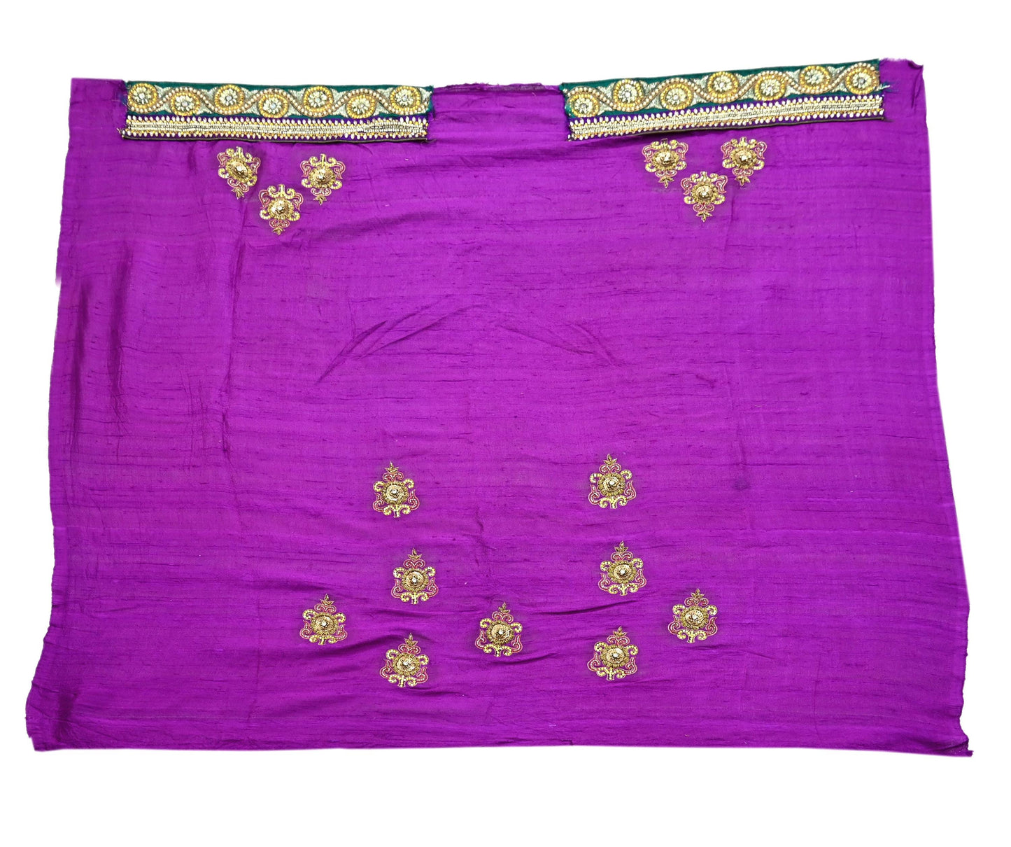 Indian New Heavy Sari Purple Net/Mesh Hand Embroidered Designer Manish Malhotra Lehenga Sarees 5Yd Ethnic Zardozi With Blouse Fabric