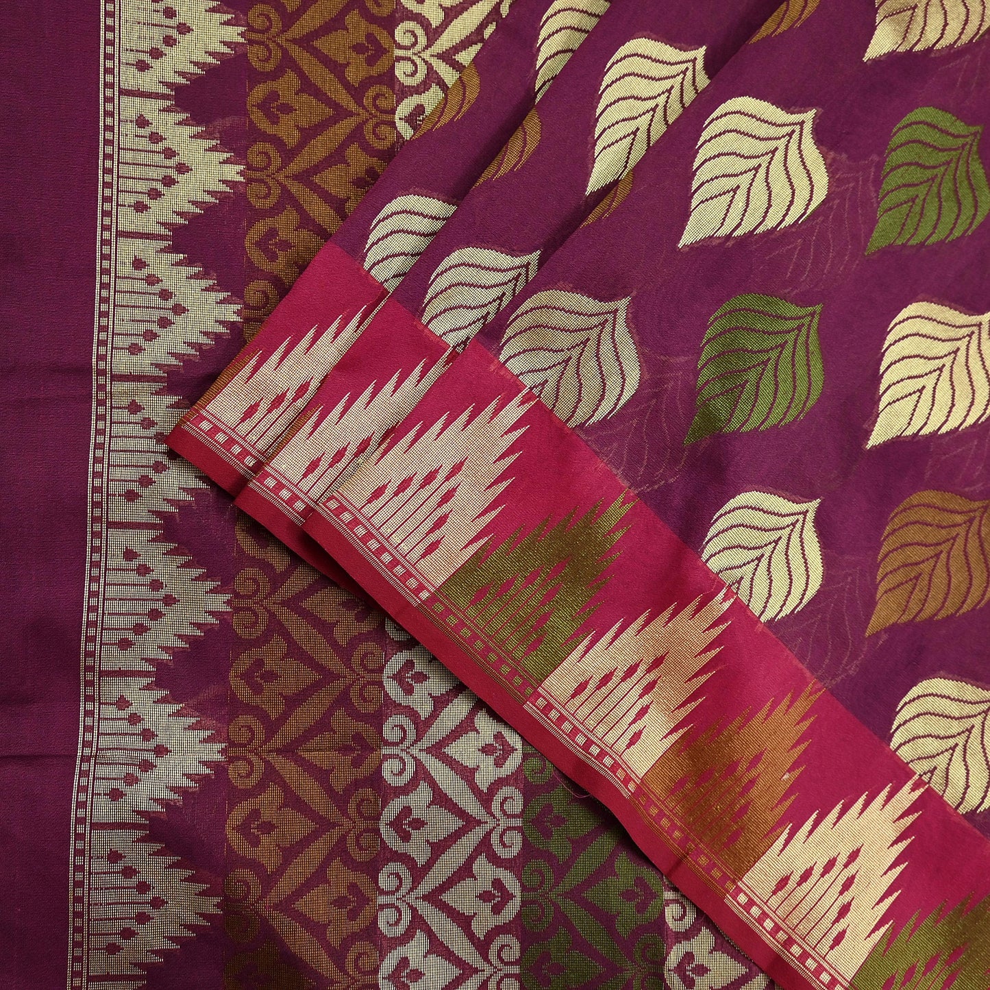 Indian Vintage Sari Purple 100% Pure Silk Hand Woven Sarees Craft Fabric 5Yd Ethnic Sewing Dress making Crafting Quilting Upcycle