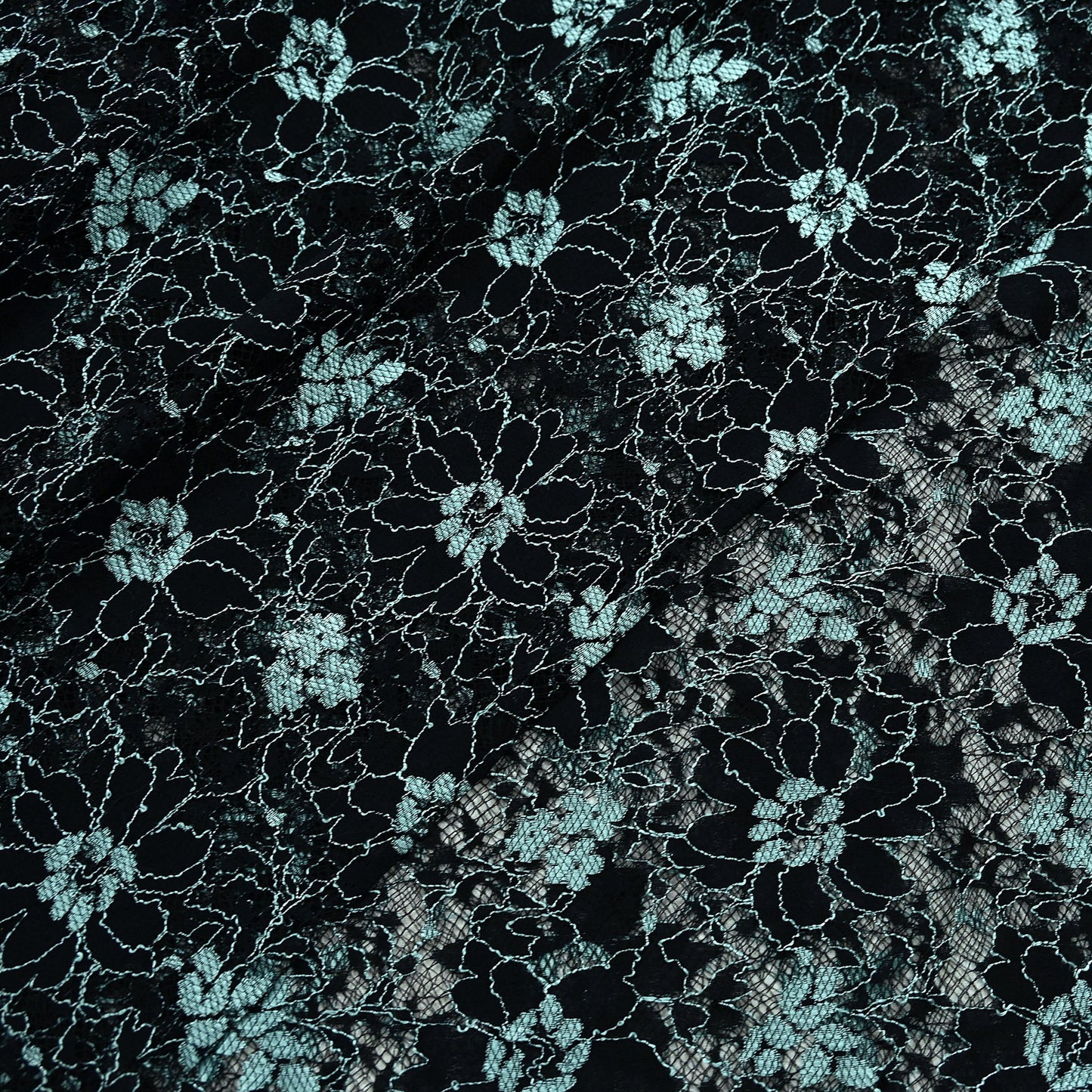Indian Vintage Black Saree Net/Mesh Hand Embroidered Sari Craft Fabric Floral 7Yd Sewing Dress making Crafting Quilting Upcycle
