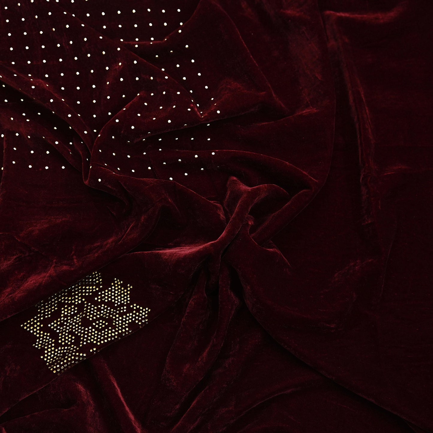 Indian Vintage Heavy Wedding Maroon Dupatta Velvet Long Stole Hand Embroidered Scarves Zari Hijab Veil Wrap Bridal Dupatta Paisley