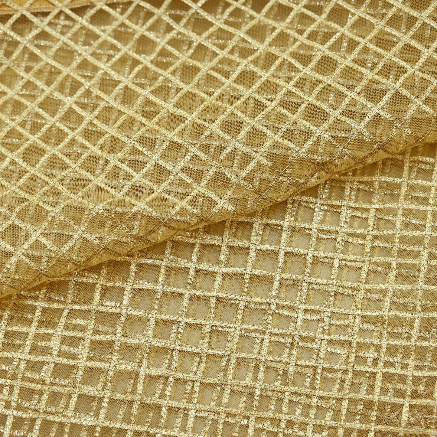 Indian Vintage Heavy Golden Dupatta Net Mesh Long Stole Hand Embroidered Scarves Zari Bridal Wedding Veil Hijab