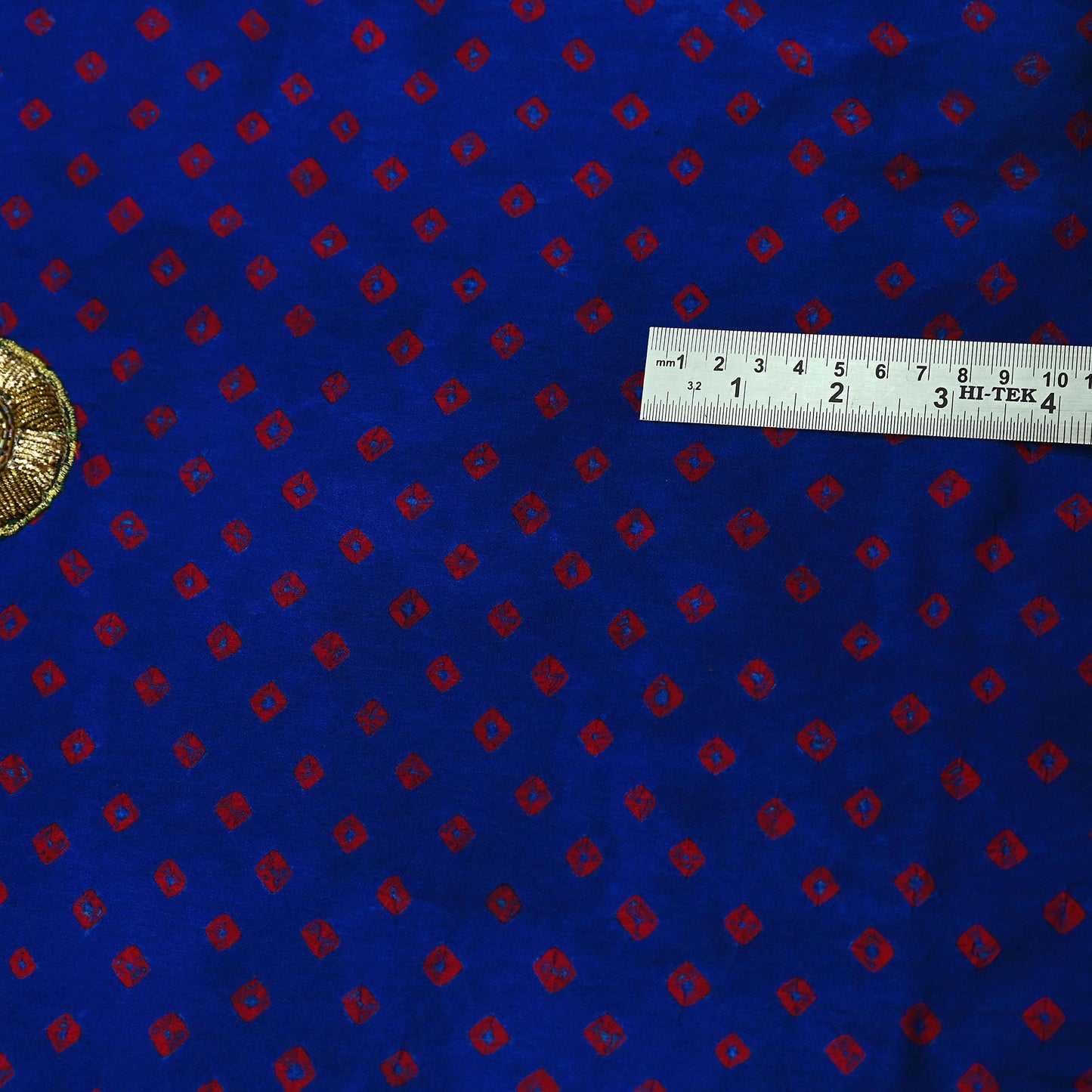 Indian Vintage Blue Saree Hand Embroidered Bandhani Printed Sari 100% Pure Satin Silk Indian Sari Fabric 5yard Soft Craft Fabric Beaded