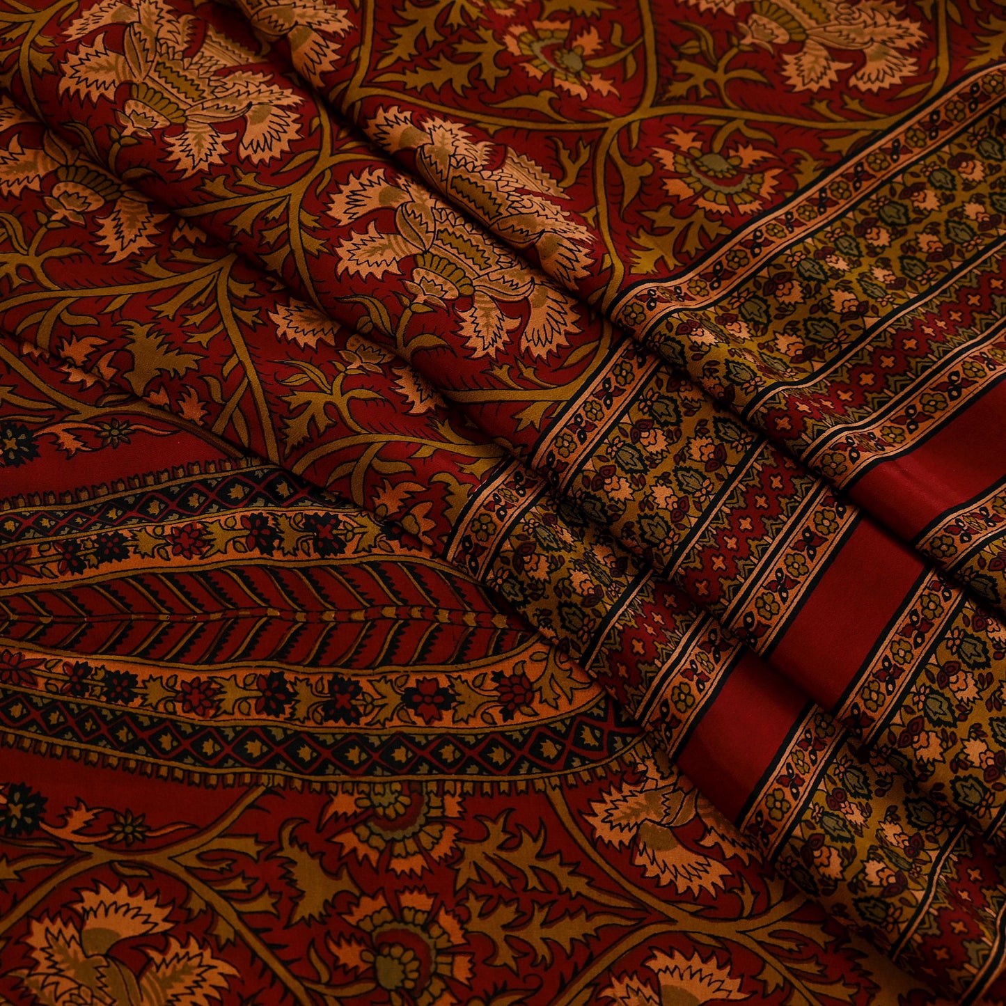 Indian Vintage Maroon Dupatta Long Stole Pure Crepe silk Printed Dupatta Veil Scarves soft Boho Wrap Dressmaking Paisley