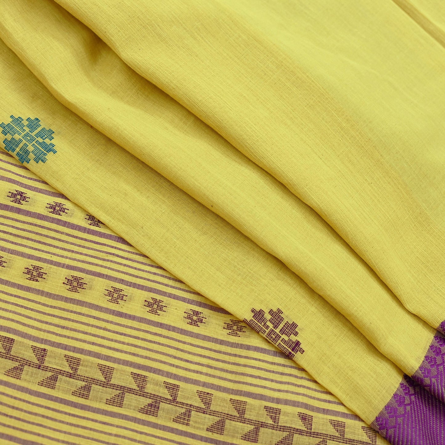 Indian Vintage Sari Lemon Green Pure Cotton Hand Woven Sarees Craft Fabric 6yd Ethnic Floral Crafting Upcycle Quilting Dress Making Fringes