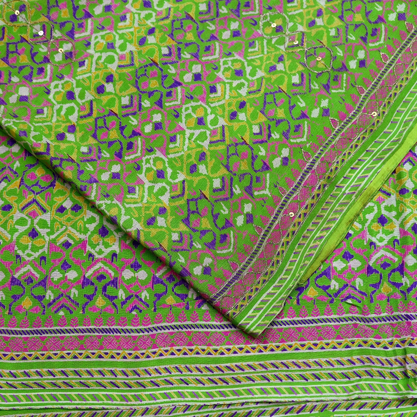 Indian Vintage Sari Pure Silk Hand Embroidered Sarees 5Yd Craft Fabric Sewing soft Quilting Crafting Upcycle Ethnic Bollywood sarees
