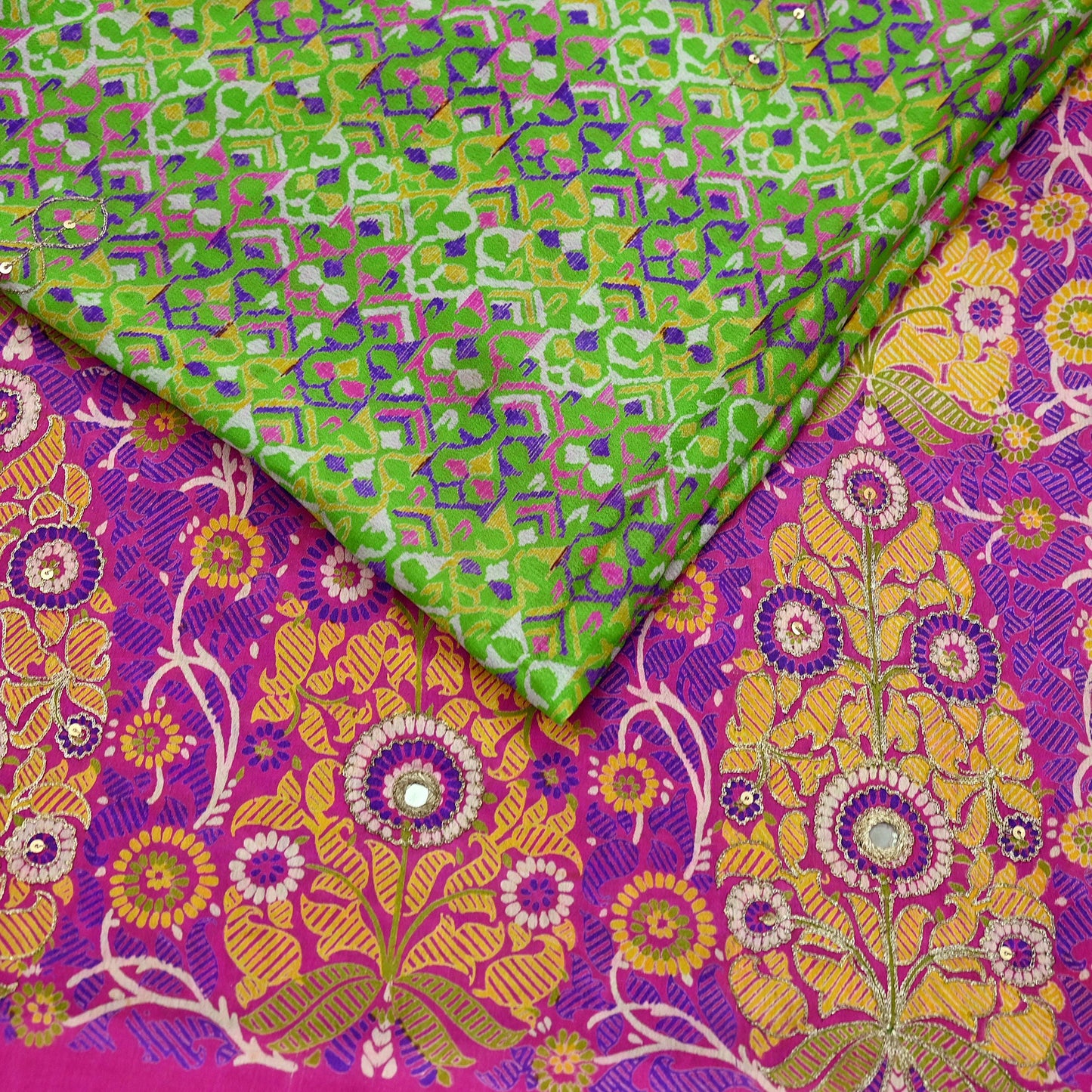 Indian Vintage Sari Pure Silk Hand Embroidered Sarees 5Yd Craft Fabric Sewing soft Quilting Crafting Upcycle Ethnic Bollywood sarees