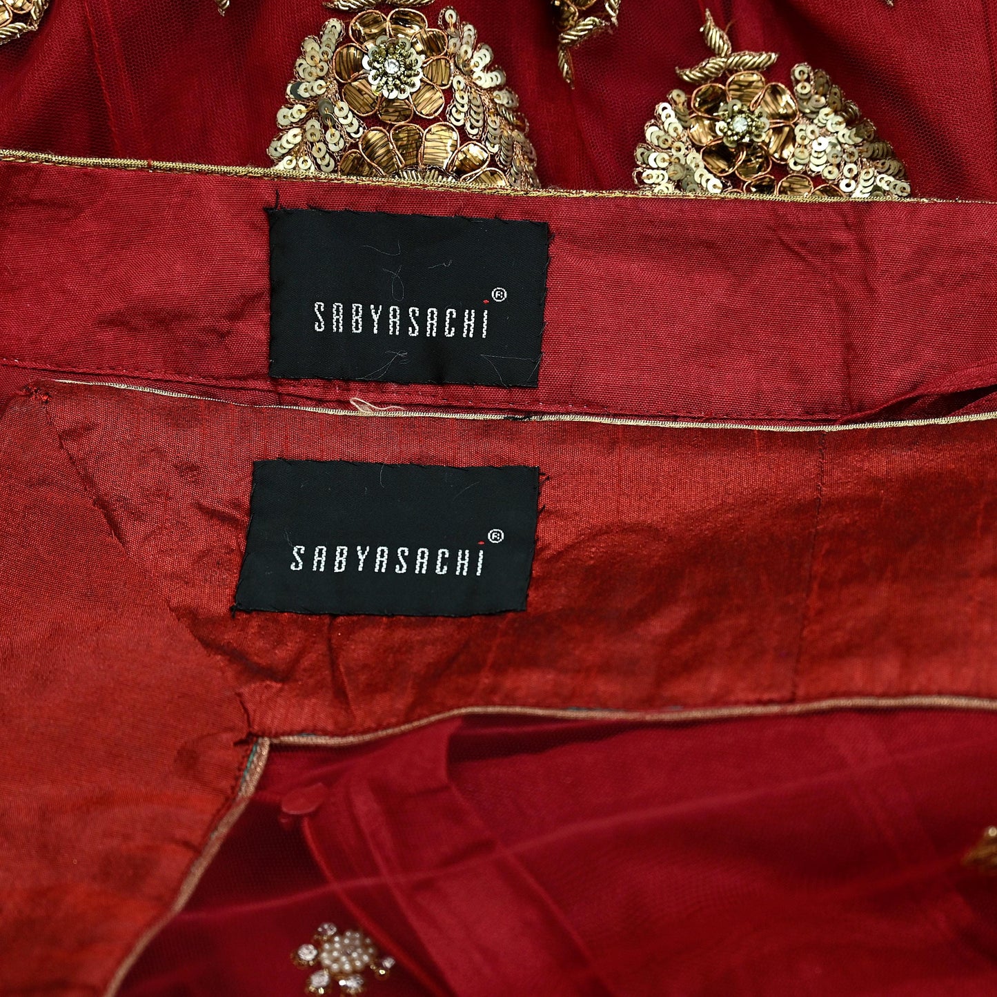 Indian Heavy Maroon Pure Chanderi Silk/Net Hand Embroidered Lehenga 3pcs Set By Designer Sabyasachi Bridal Wear Bollywood party wear