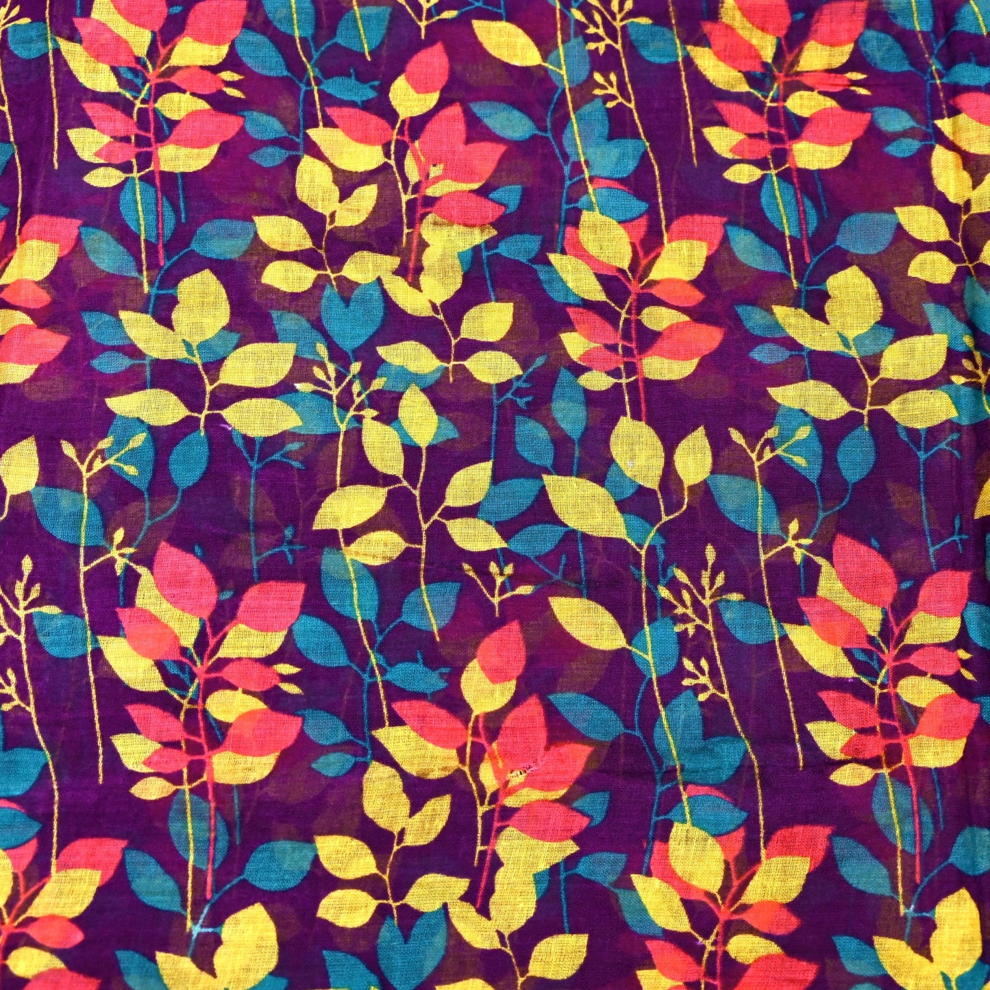 Indian Vintage Sari Purple Pure Cotton Printed Sarees Craft Fabric Soft 5Yd Sarong Wrap Boho Fabric Kimono Quilting Crafting Upcycle