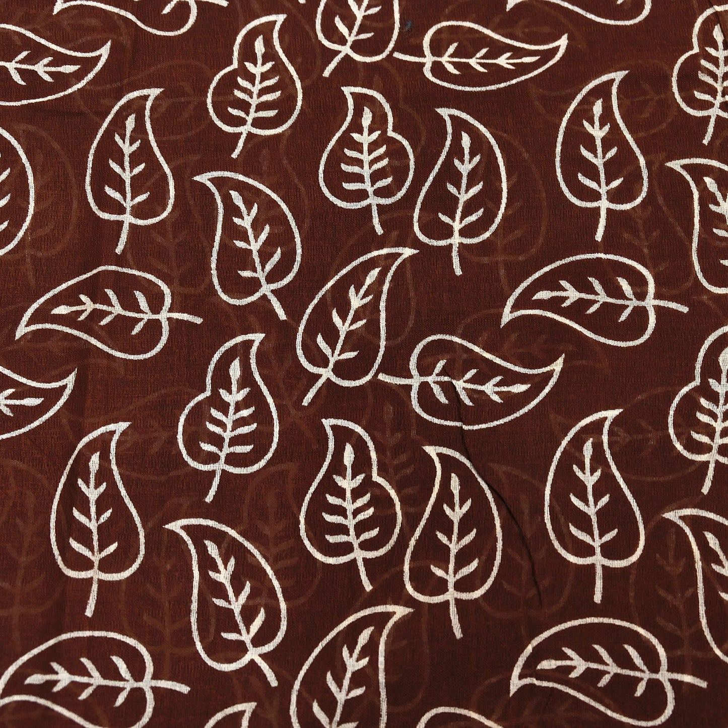 Indian Vintage Brown & Black Saree Printed Pure Cotton Sari Craft Fabric 5Yd Sewing Sarong Wrap Boho Floral Quilting Crafting Dress Making