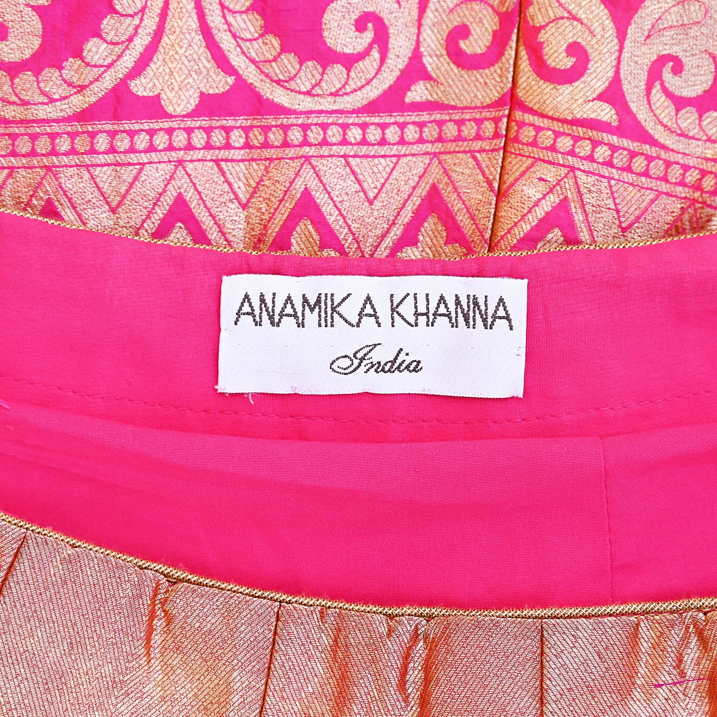 Indian Heavy Wedding pink & orannge Pure Silk Hand Embroidered banarasi Lehenga/Skirt Designer By Manish Malhotra Bridal Wear Zardozi